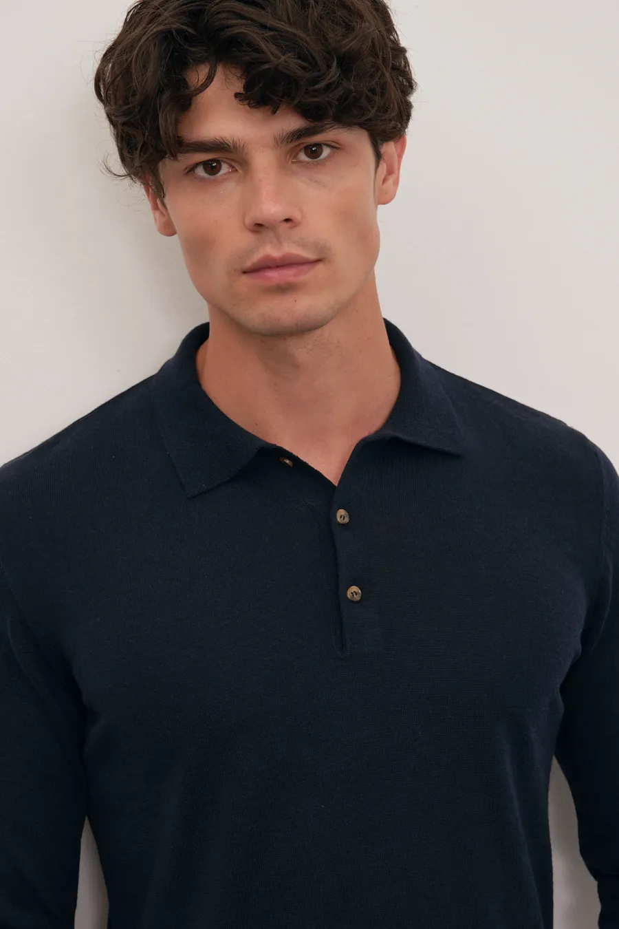 Polo Neck Lightweight Merino Sweater