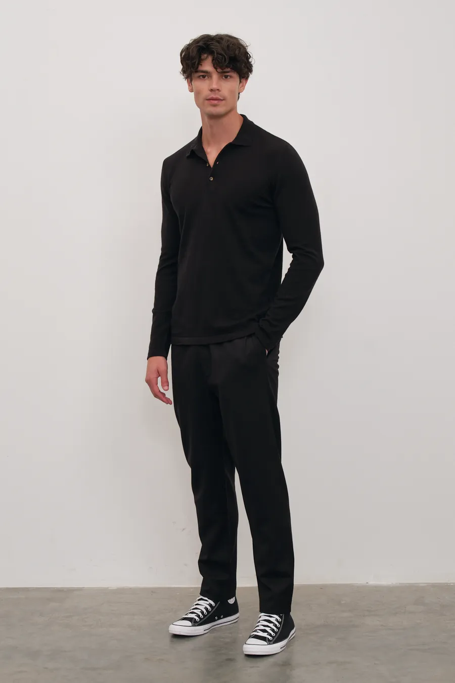 Polo Neck Lightweight Merino Sweater