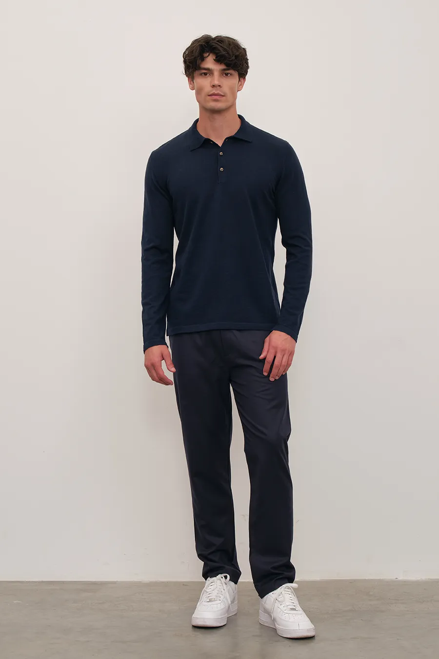 Polo Neck Lightweight Merino Sweater