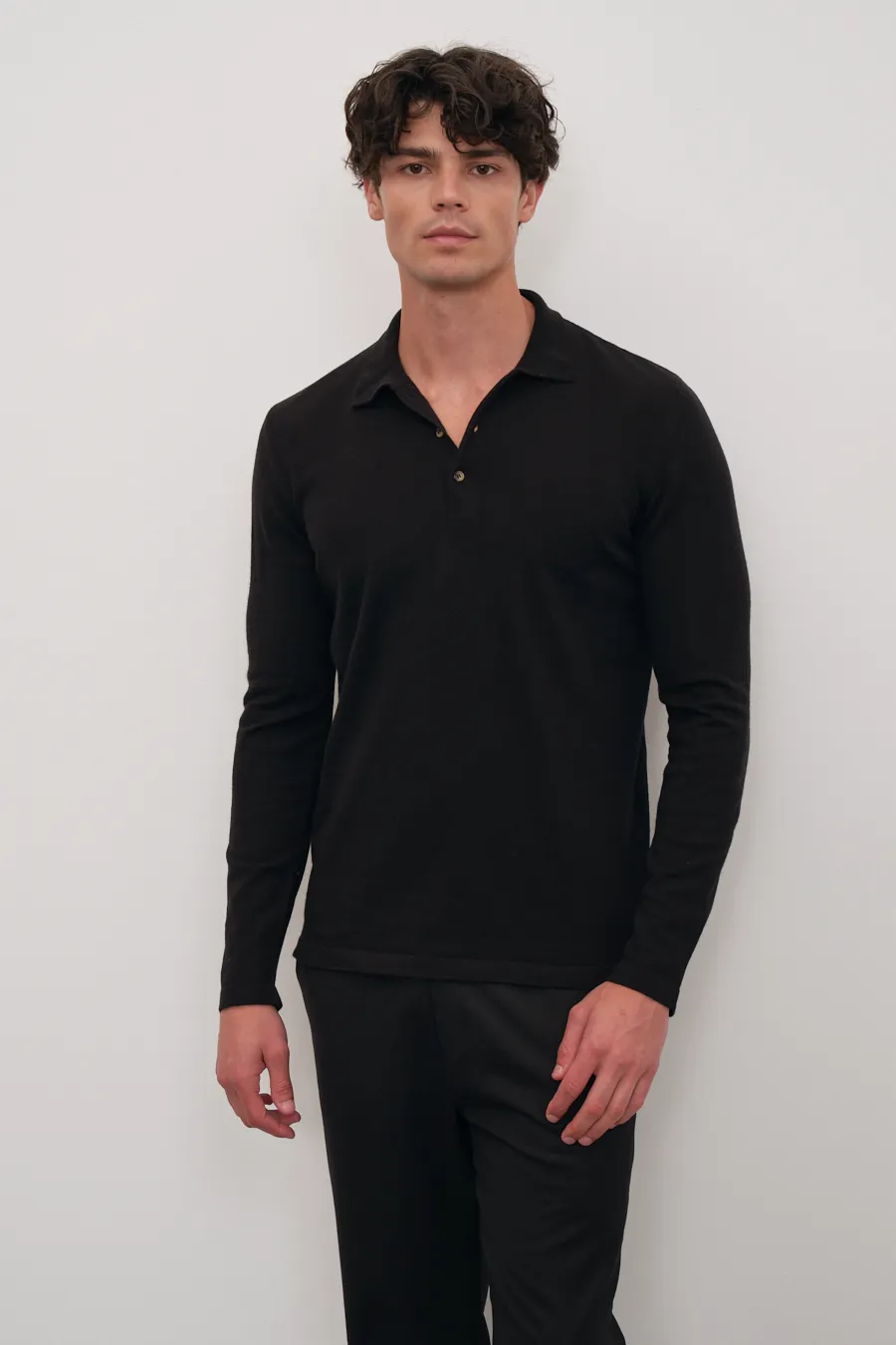 Polo Neck Lightweight Merino Sweater