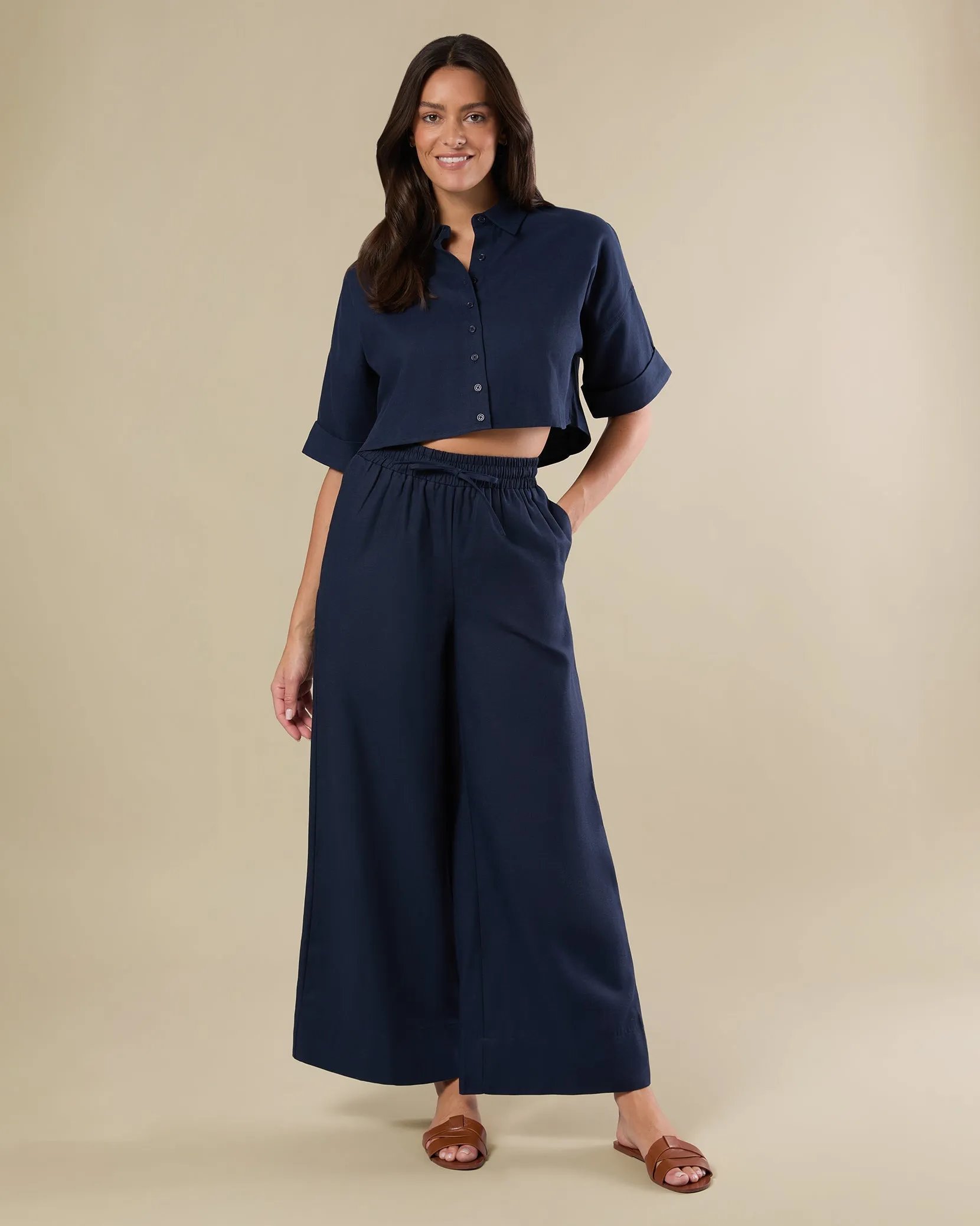 Pull On Straight Leg Pant