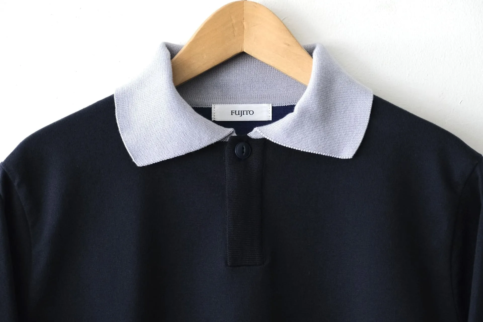 Rugger Sweater 'David' - Navy/Lavender