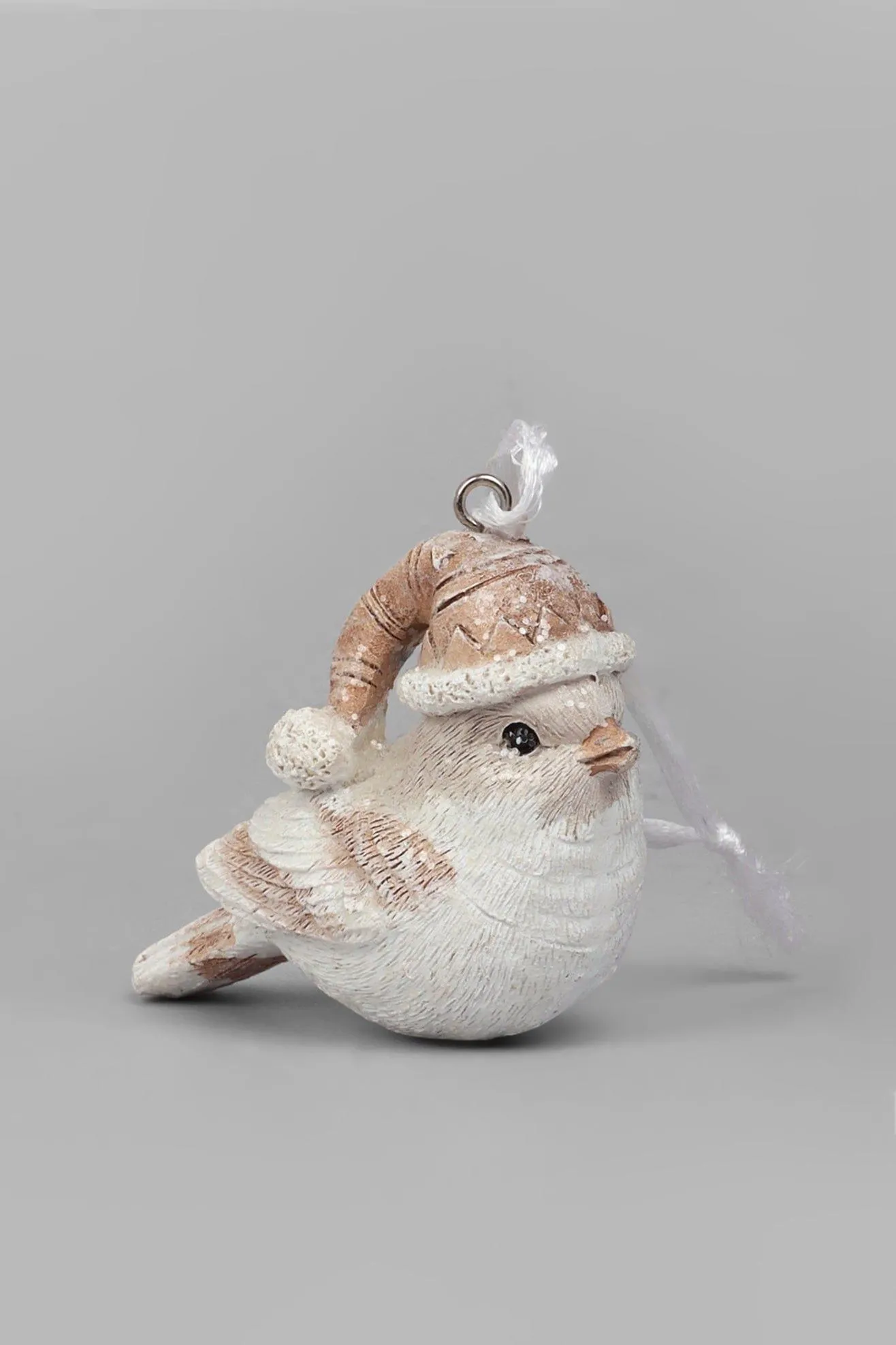 Set of 3 Festive Birds With Hats Christmas Tree Decorations