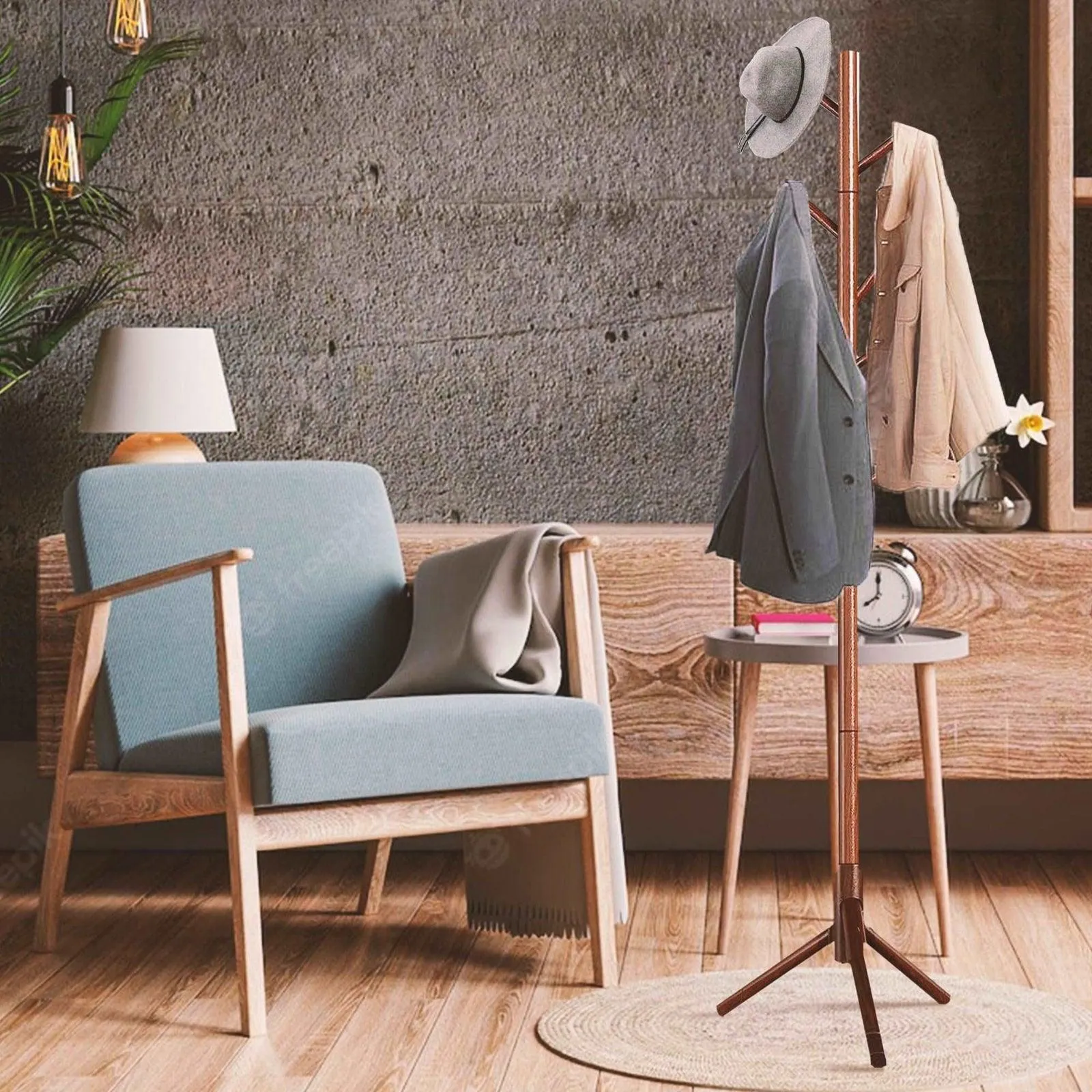 SG Traders™ Wooden Coat Stand