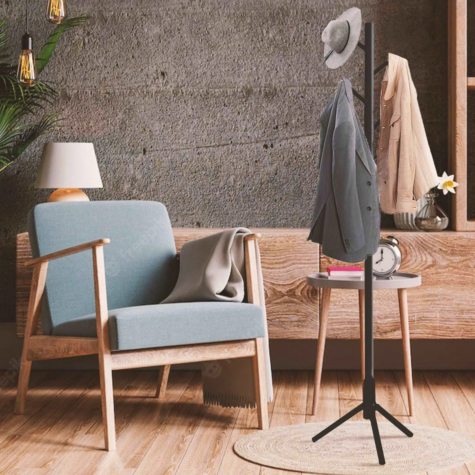 SG Traders™ Wooden Coat Stand