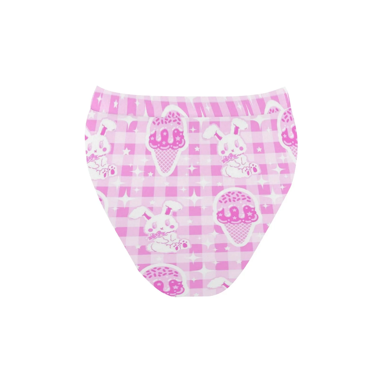 Sparkle Sweets High-Waisted High-Cut Bikini Bottom