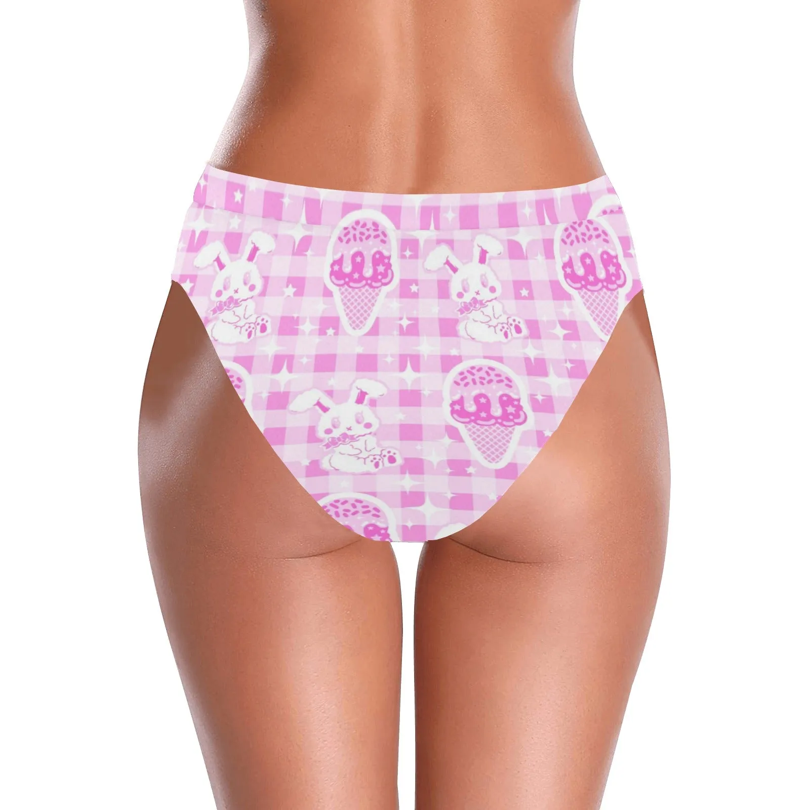 Sparkle Sweets High-Waisted High-Cut Bikini Bottom