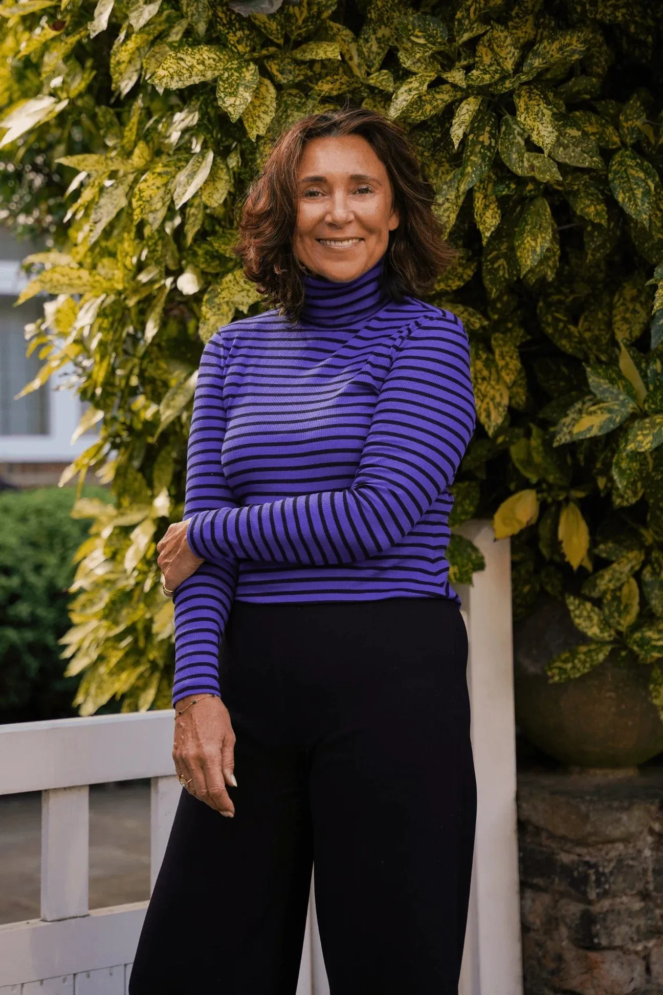 Striped Cotton Roll Neck | Multiple Colours