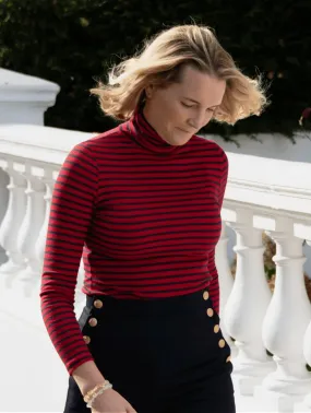 Striped Cotton Roll Neck | Multiple Colours