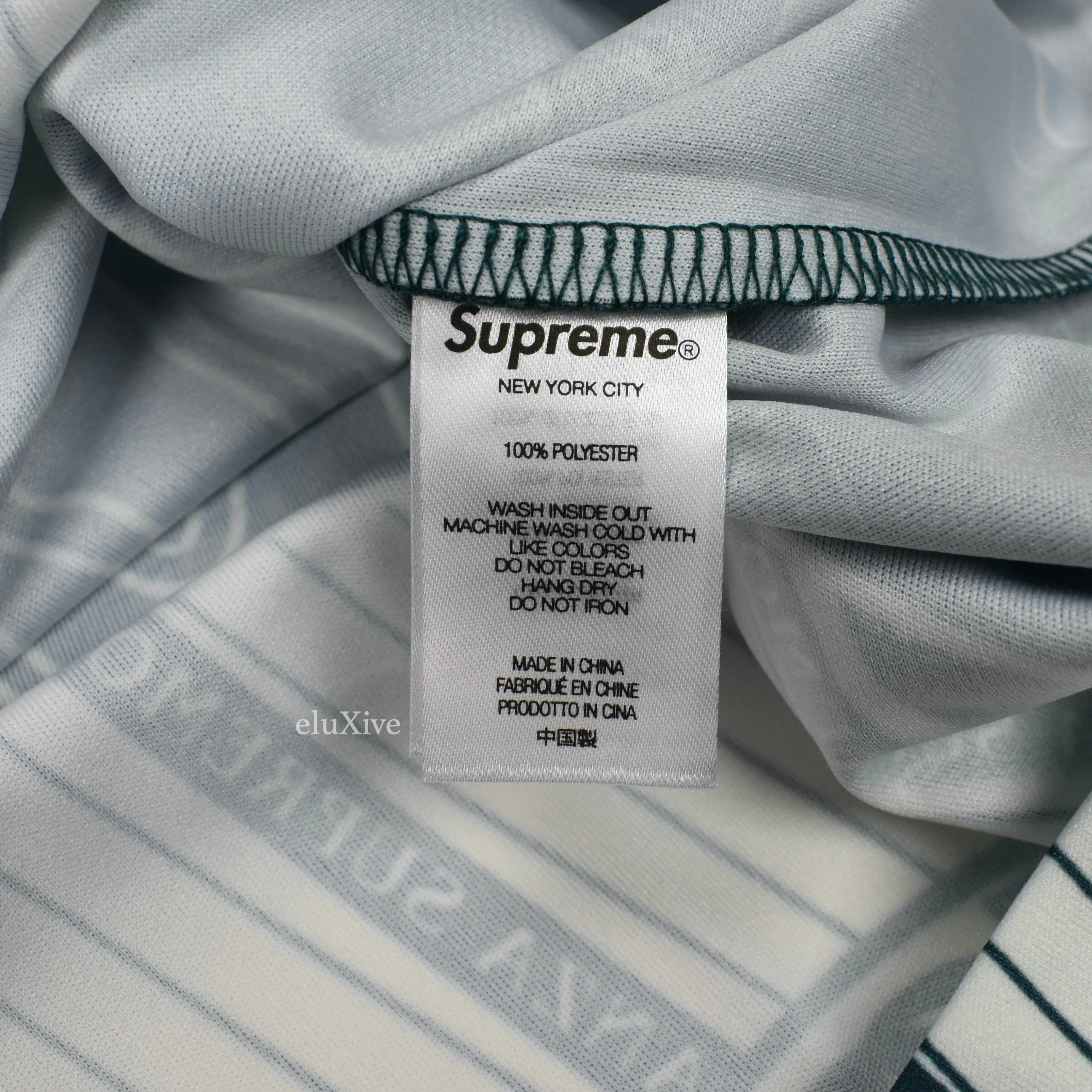 Supreme - Por Ciento Logo Print Soccer Jersey (Green)