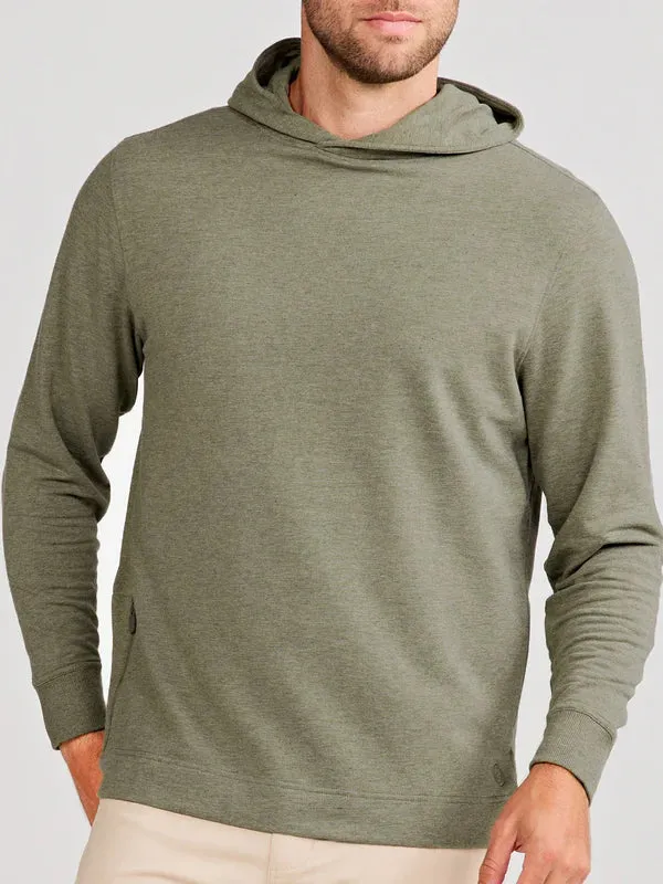 tasc Performance Men's Venture Fleece Hoodie in Cactus Heather