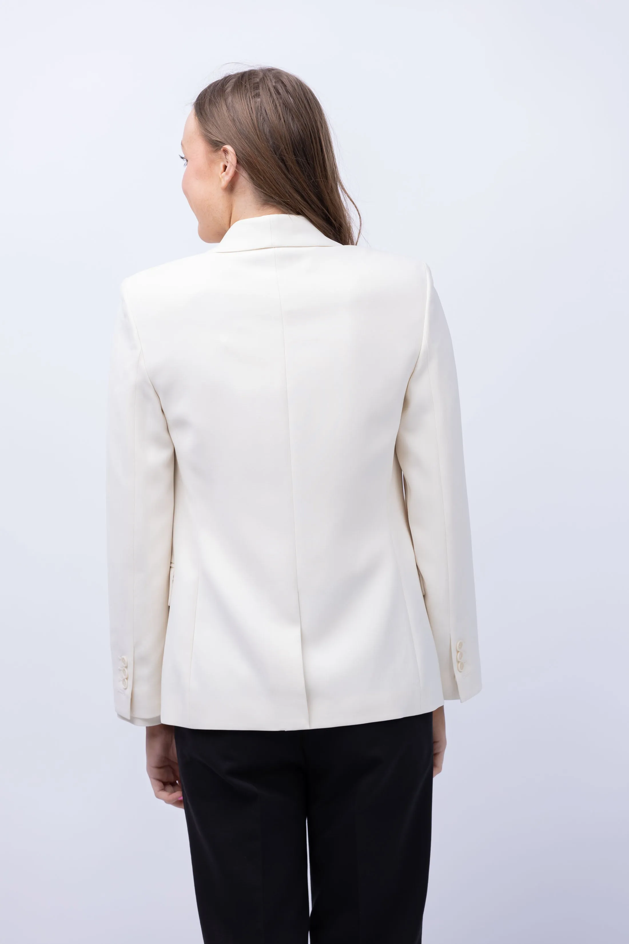 Theory Shawl Collar Admiral Jacket in Rice
