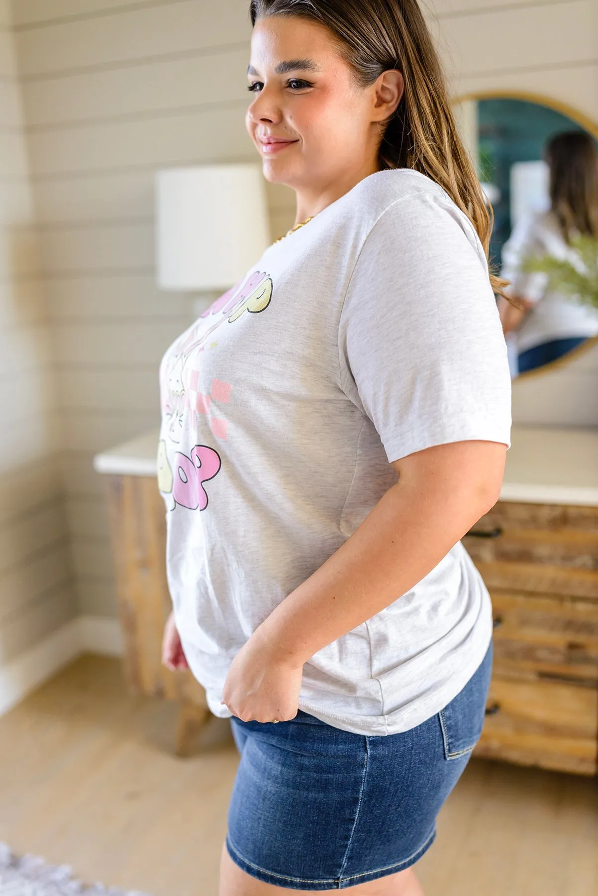 Too Hip To Hop Pastel Bunny Graphic Tee