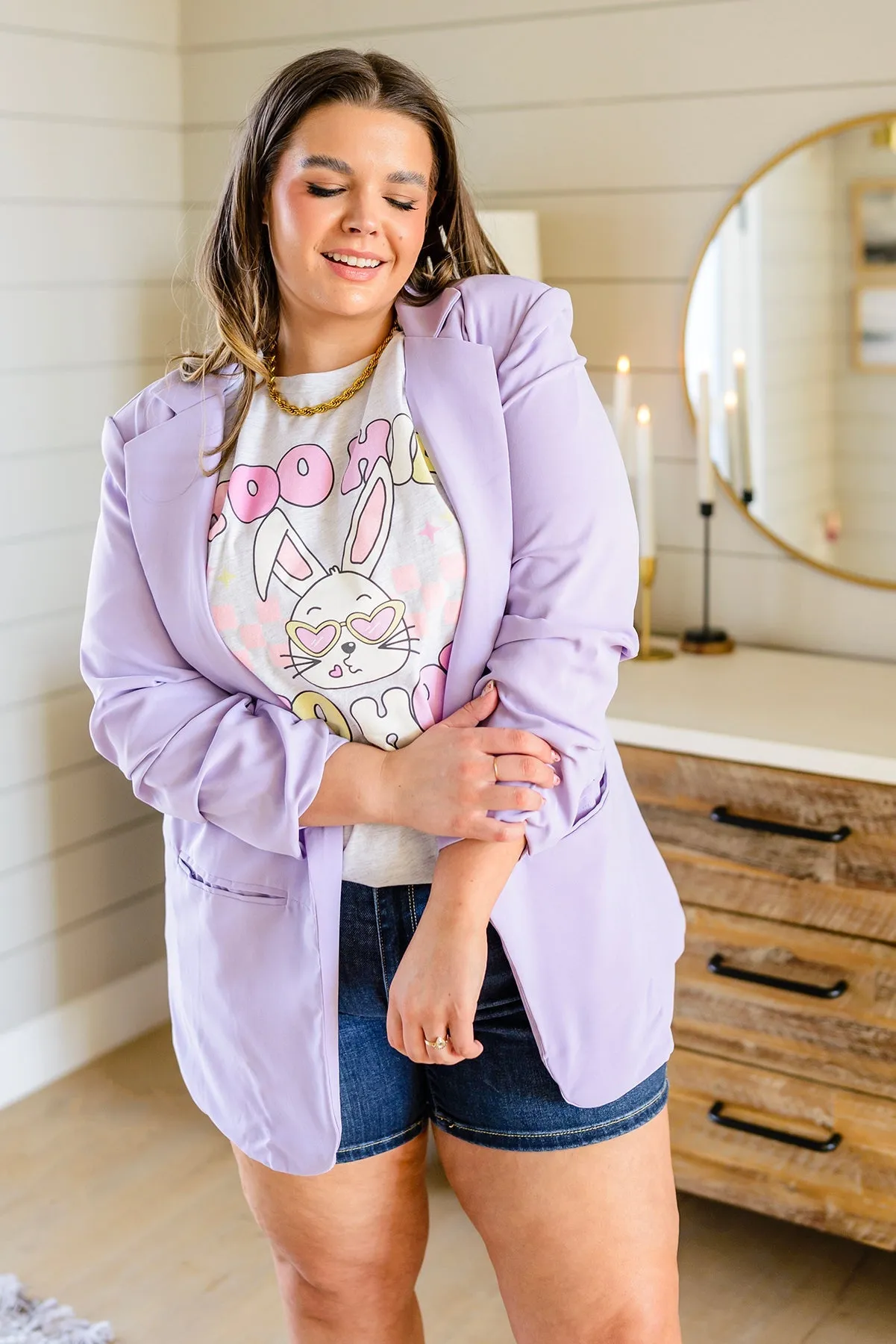 Too Hip To Hop Pastel Bunny Graphic Tee