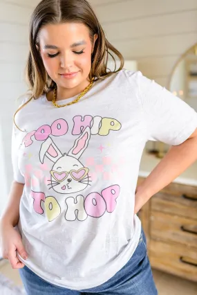 Too Hip To Hop Pastel Bunny Graphic Tee
