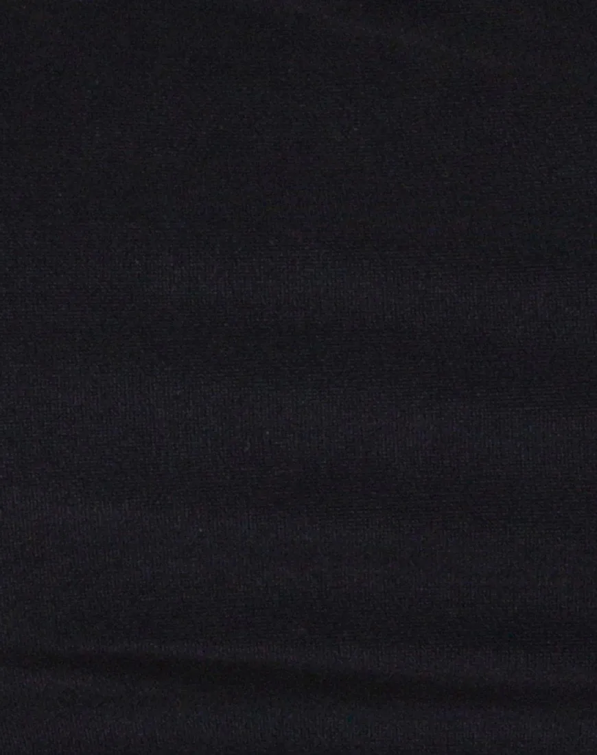Valter Bikini Bottom in Flat Matte Black