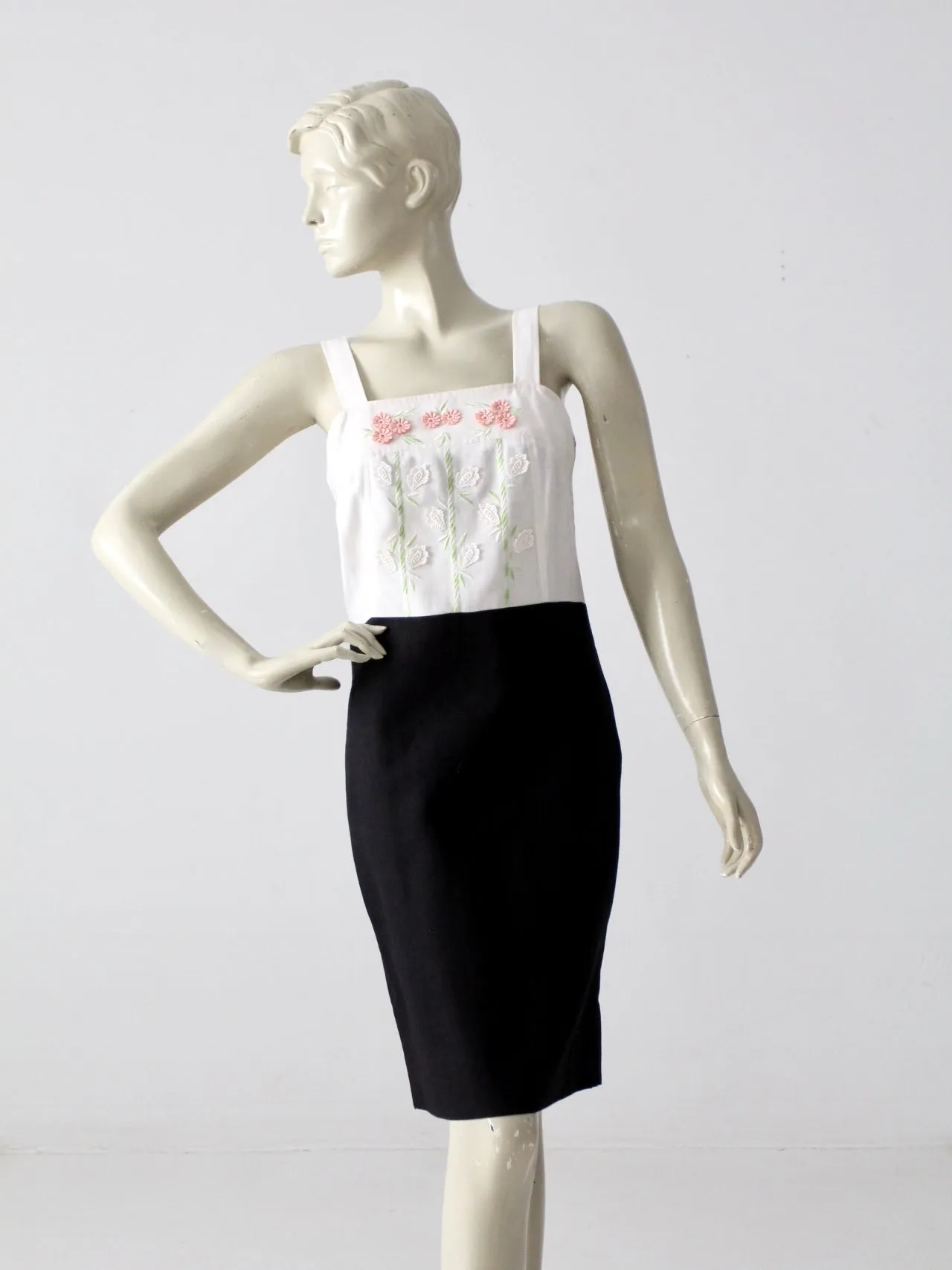 vintage 80s linen sundress